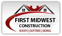 First Midwest Construction Inc. Roofing, Gutters, Siding Logo