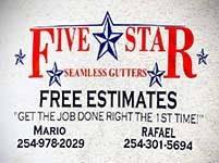 Five Star Seamless Gutters LLC Logo
