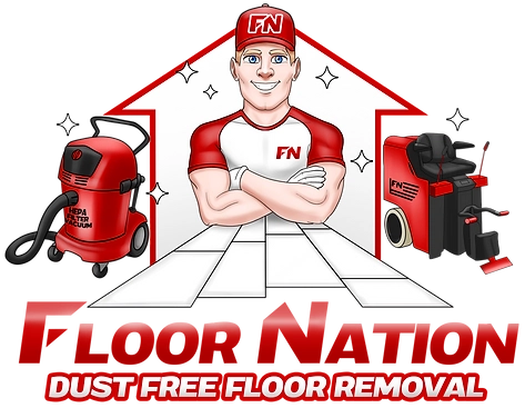 FLOOR NATION DUST-FREE FLOOR REMOVAL Logo