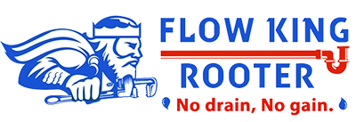Flow King Rooter Plumbing Logo