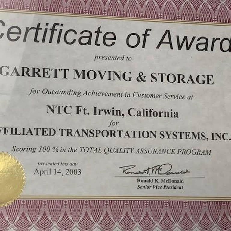 Garrett Moving & Storage Logo