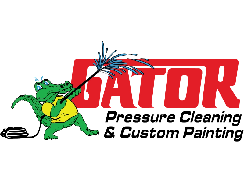 Gator Pressure Cleaning & Custom Painting Logo