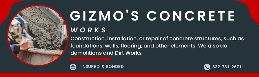 Gizmo's Concrete Works | Concrete Contractor Logo