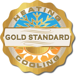 Gold Standard Heating and Cooling Logo