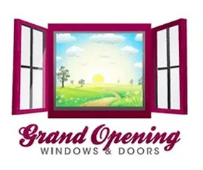 Grand Opening Windows & Doors Logo