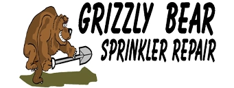 Grizzly Bear Sprinkler Repair and Landscape Logo