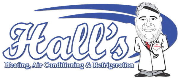 Hall's Heating, Air Conditioning & Refrigeration Logo