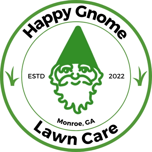 Happy Gnome Lawn Care Logo