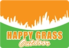 Happy Grass Outdoor Landscaping Logo