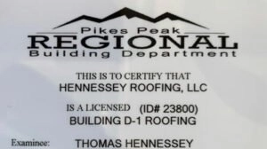 Hennessey Roofing Logo