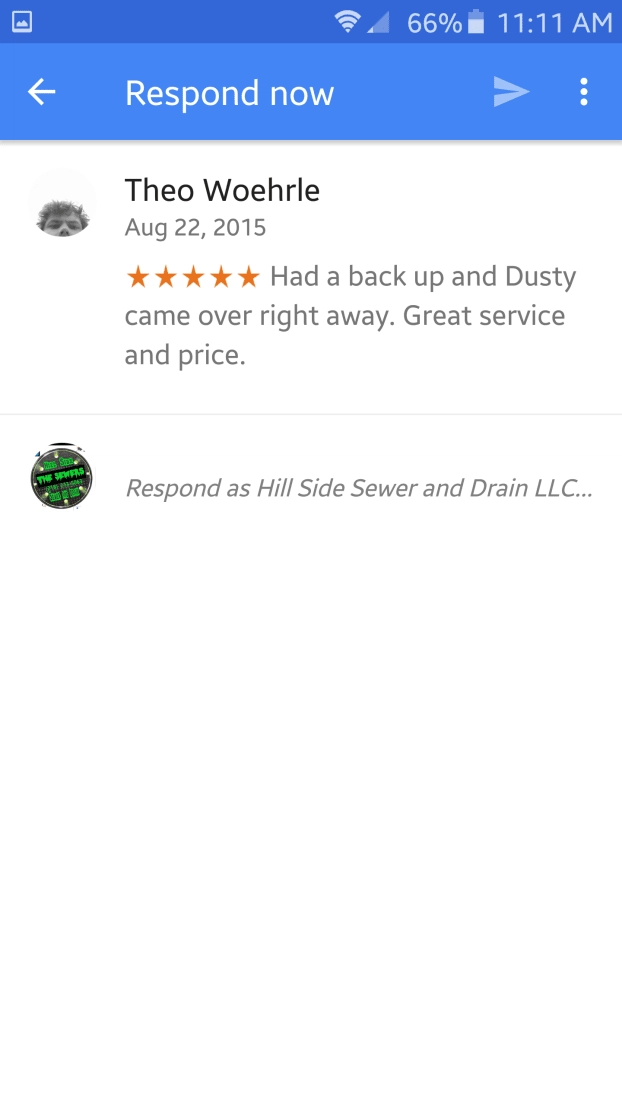 Hill Side Sewer and Drain Service Logo