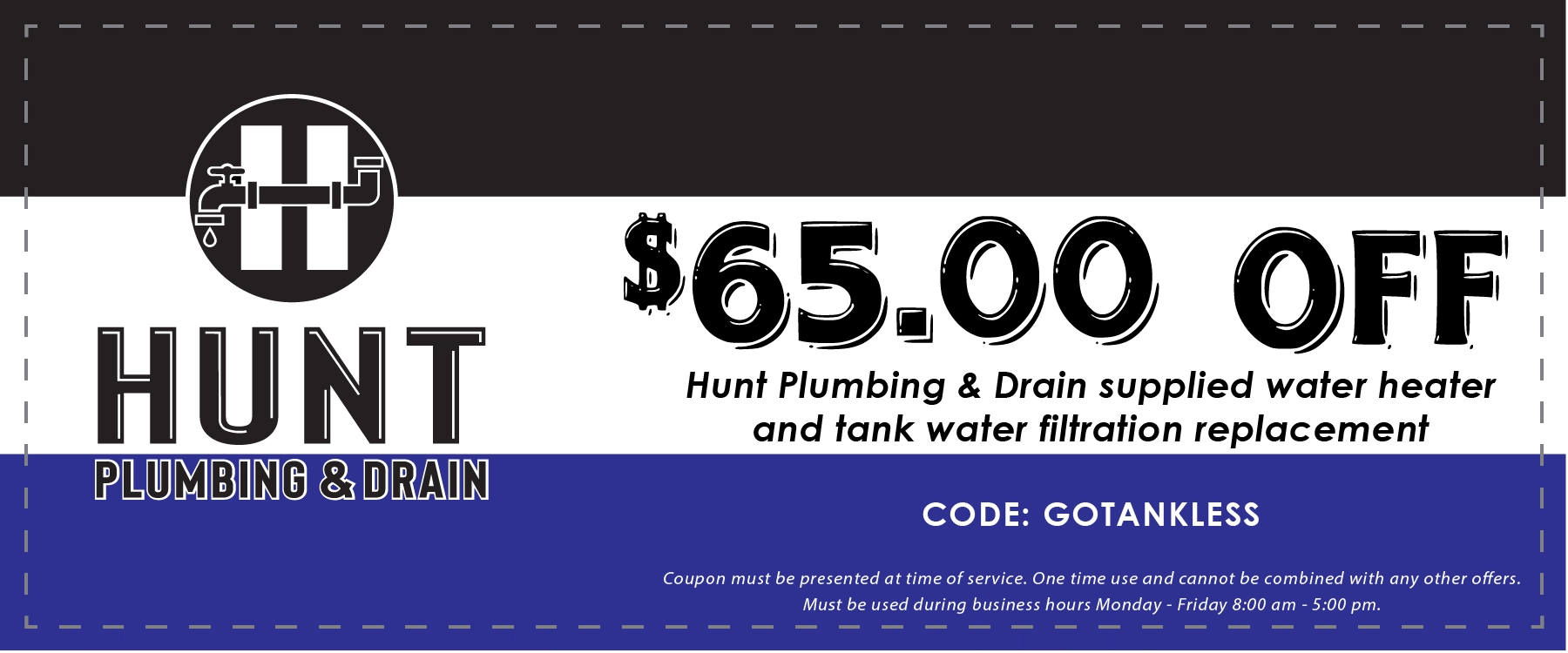 Hunt Plumbing & Drain Logo