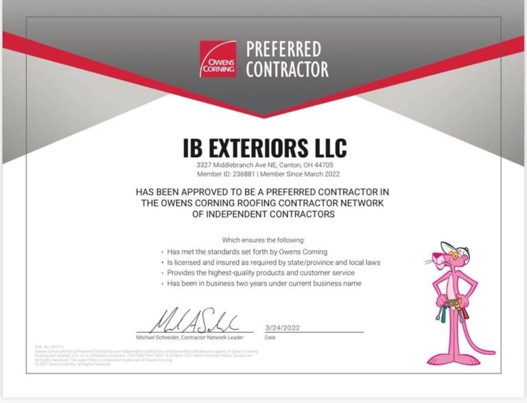 IB Exteriors, LLC Logo