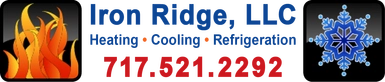 Iron Ridge LLC Heating Cooling Refrigeration Logo