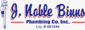 J Noble Binns Plumbing Logo