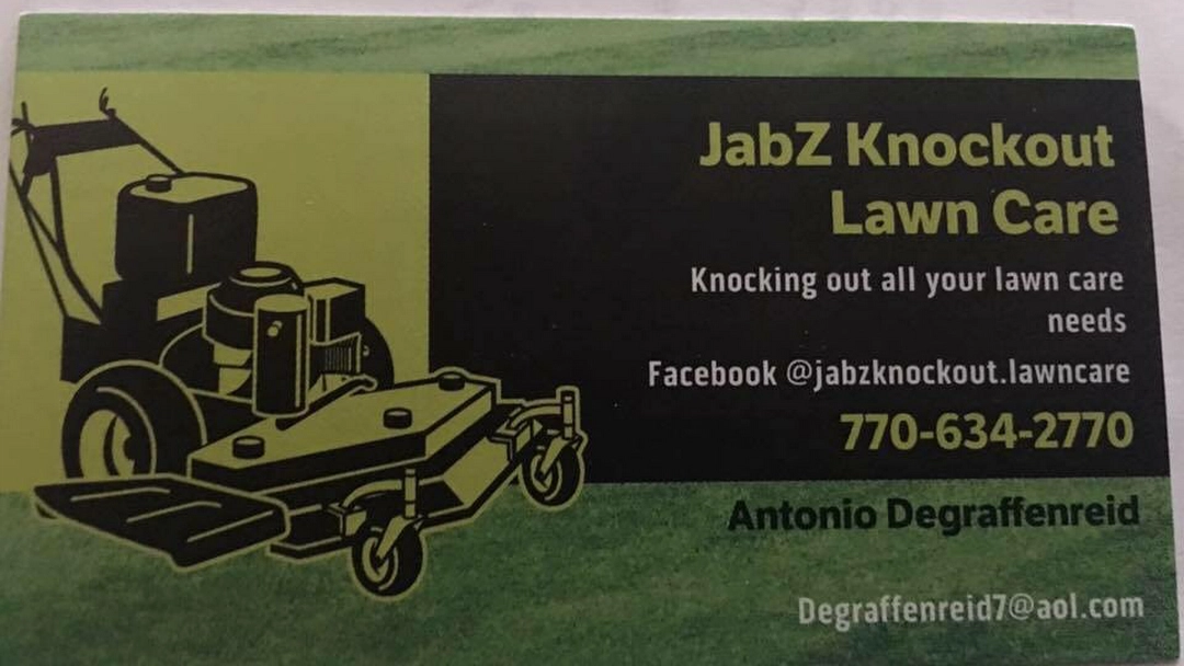 JabZ Knockout Lawn Care Logo