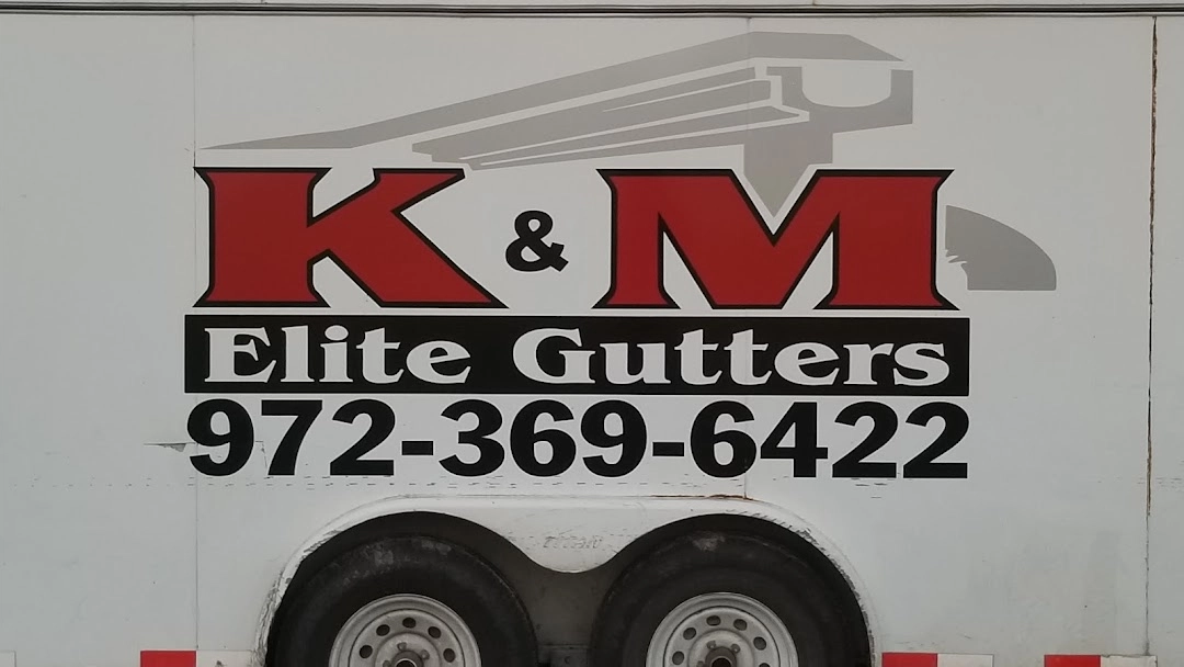 K & M Elite Gutters Logo