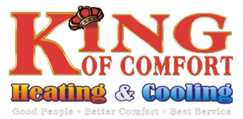 King of Comfort Heating & Cooling Logo