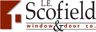 L E Scofield Window & Door Co. Logo