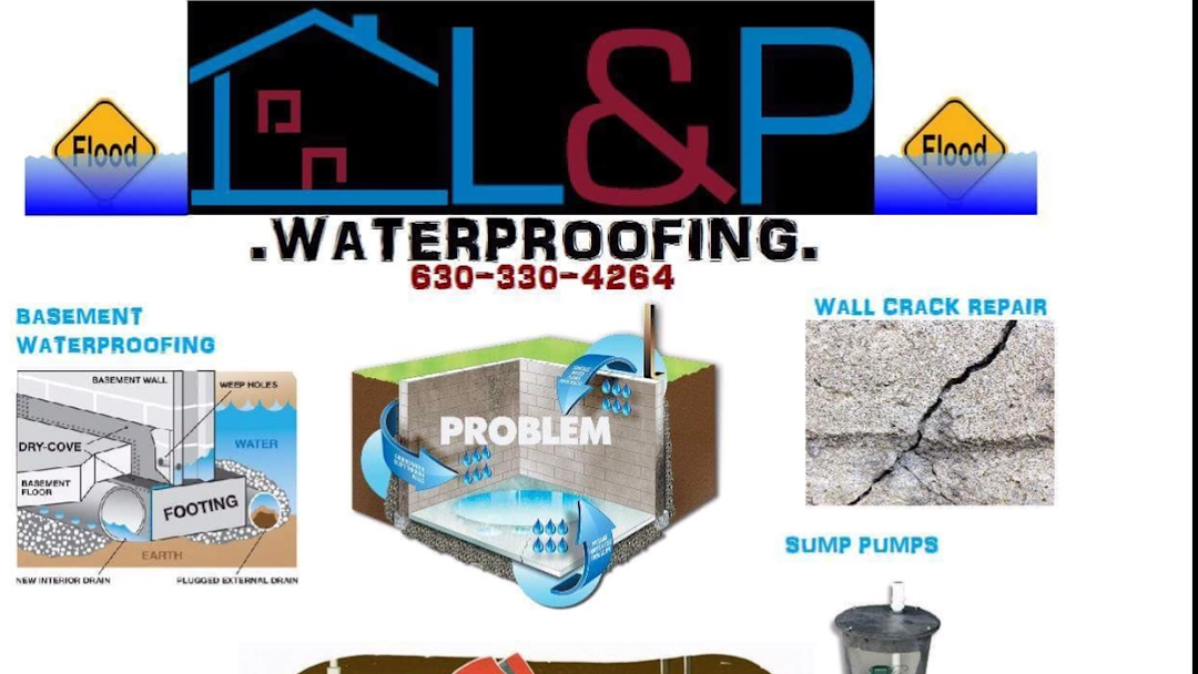 L&P BASEMENT WATERPROOFING LLC AND FOUNDATION CRACK REPAIR INSURANCE & BONDED Logo