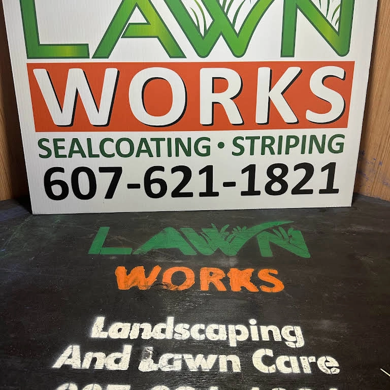 Lawnworks Landscaping And Snow Removal Logo