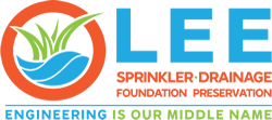 Lee Sprinkler, Drainage and Foundation Preservation Logo