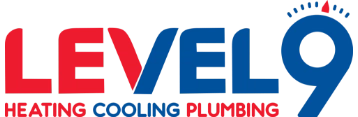 Level 9 Heating, Cooling, and Plumbing Logo