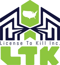 License To Kill, Inc. Pest Control Logo