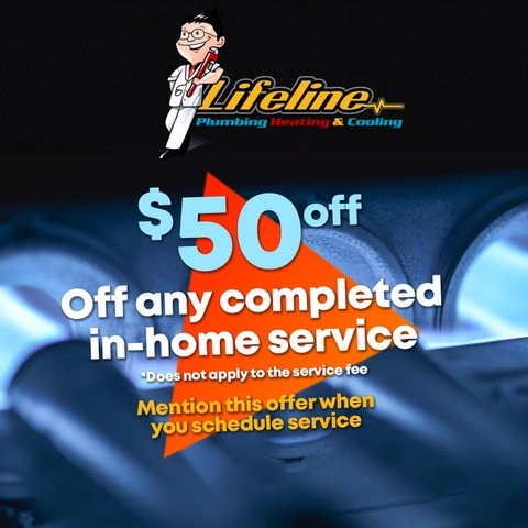 Lifeline Plumbing, Heating & Cooling Logo