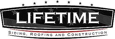 Lifetime Siding, Roofing and Construction Logo