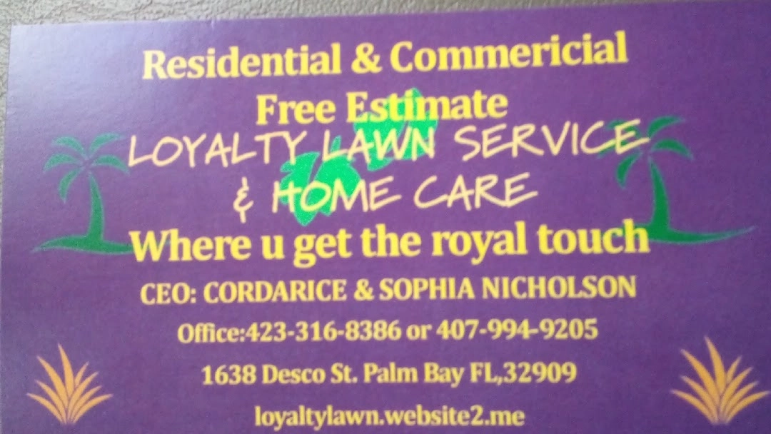Loyalty Lawn Service and Home Care Logo
