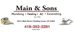 Main & Sons Plumbing, HVAC, Excavating & Septic LLC Logo