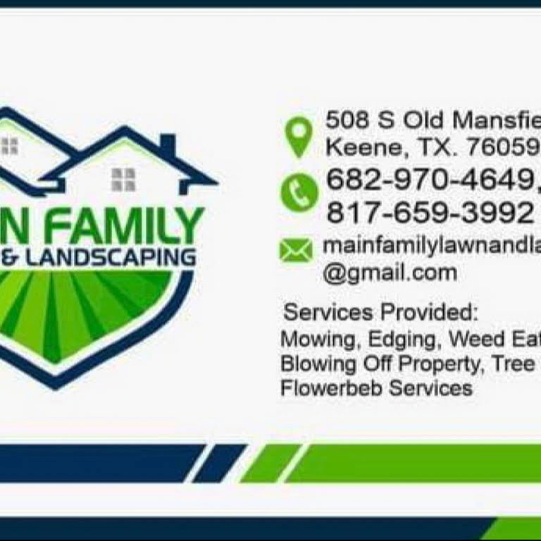Main Family Lawn and Landscaping Logo