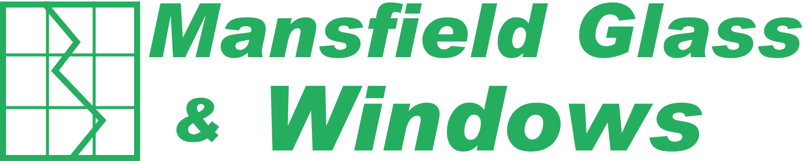 Mansfield Glass & Windows Logo