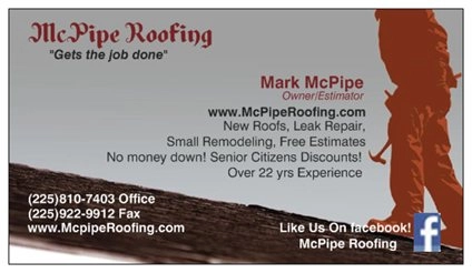 McPipe Roofing Logo
