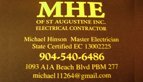 Michael Hinson Electric of St. Augustine inc. Logo