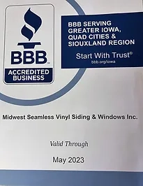 Midwest Seamless Vinyl Siding & Windows Inc. Logo