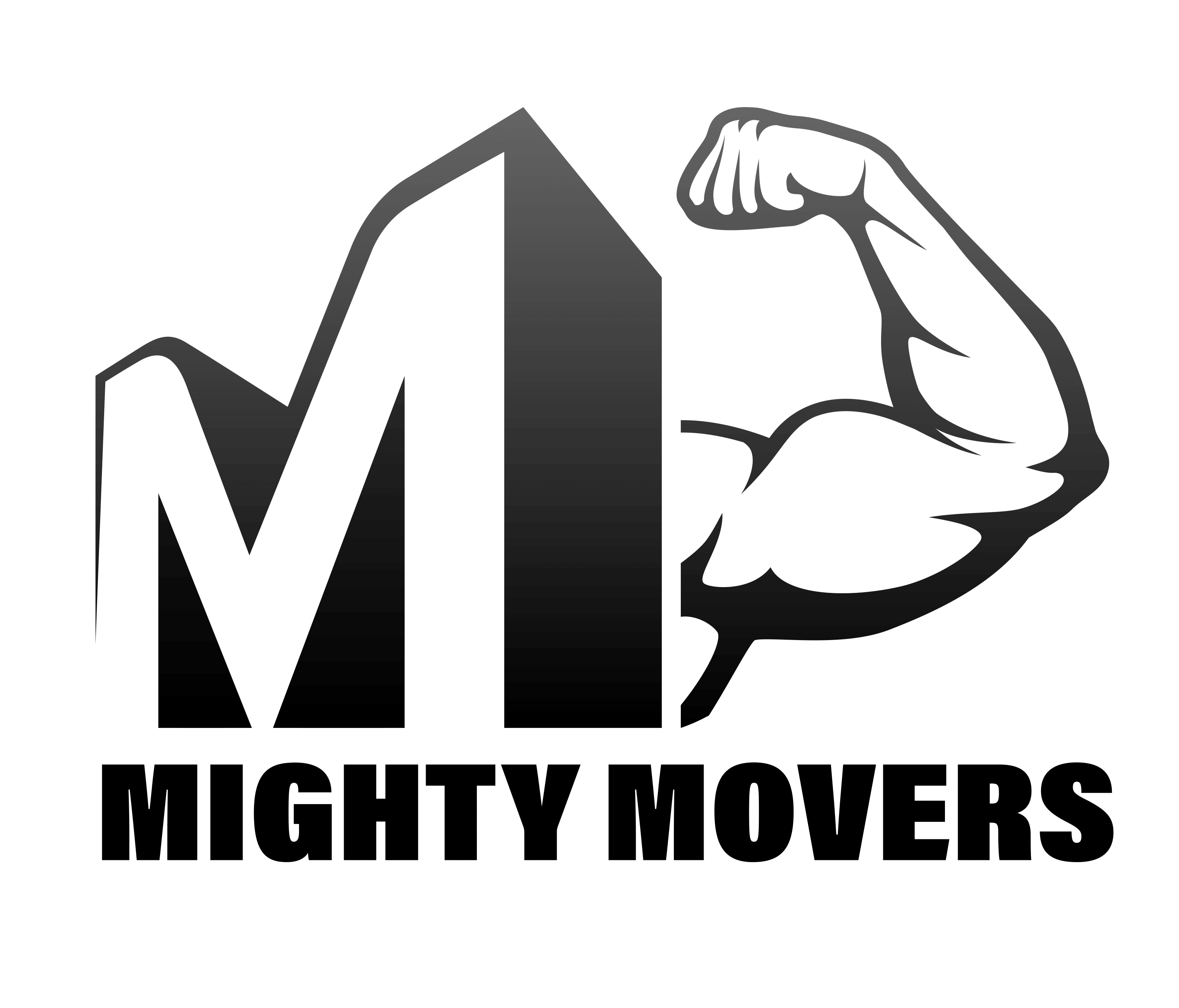 Mighty Movers Moving and Delivery Service Logo