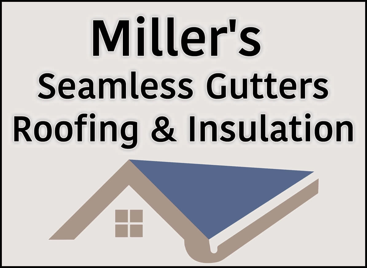 Miller's Seamless Gutters, Roofing, & Insulation Logo
