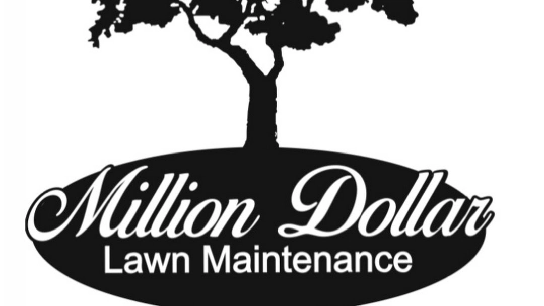 Million dollar lawn maintenance Logo