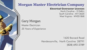 Morgan Master Electrician Company Logo