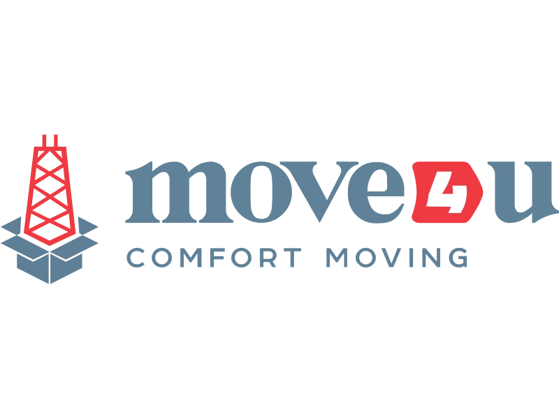 Move4U Movers, Moving Company Logo