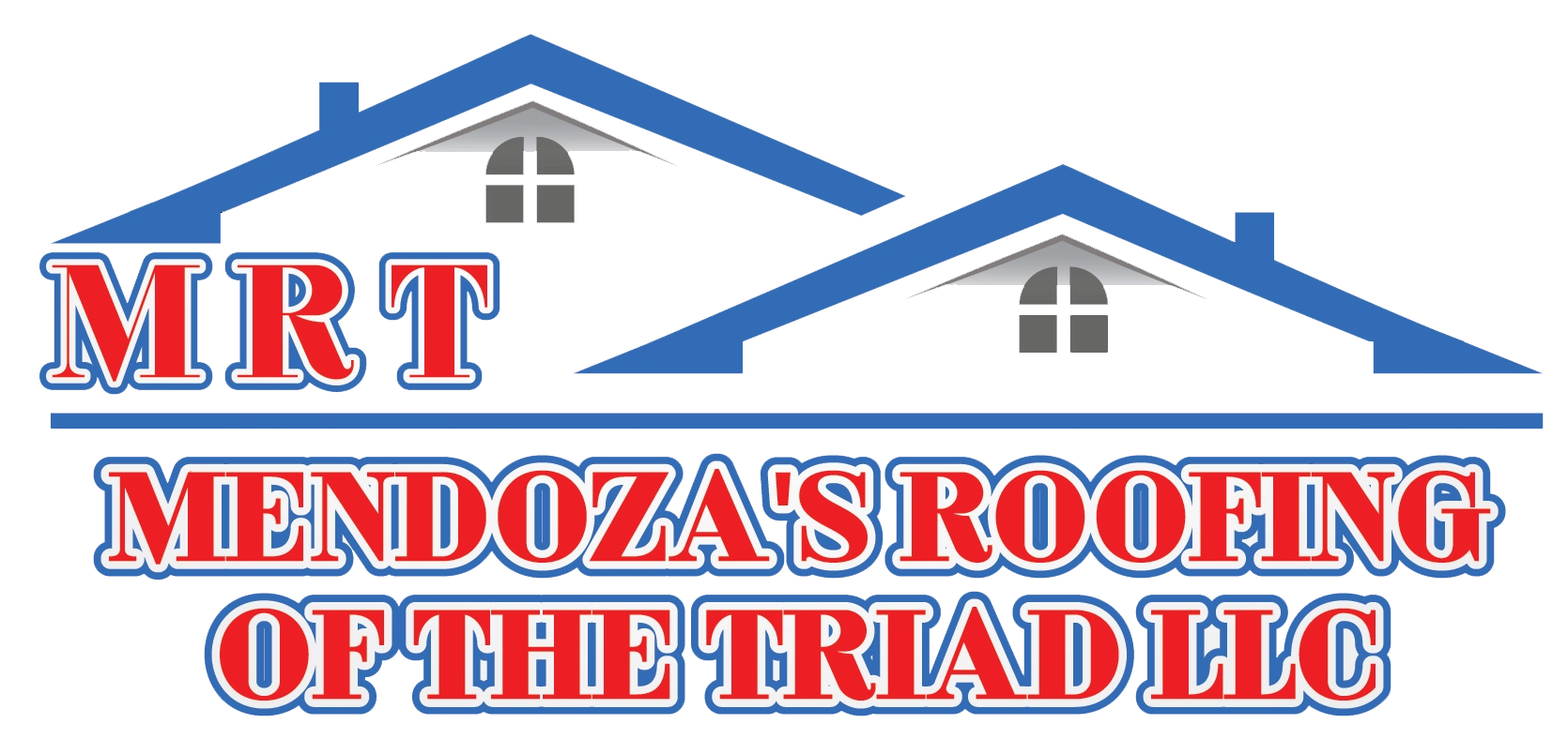 MRT Mendoza's Roofing of The Triad Logo