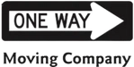 One Way Moving Company Logo