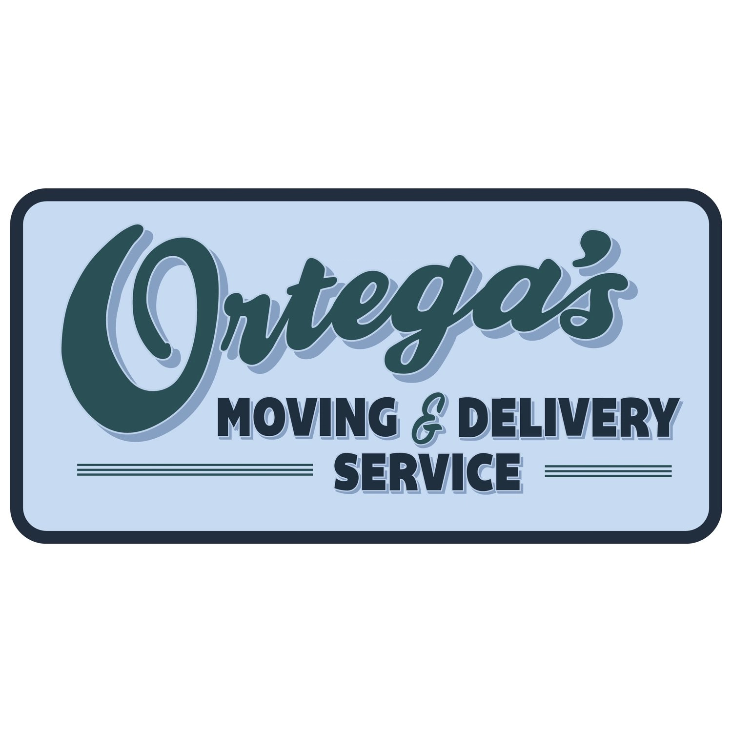 Ortega's Moving & Delivery Service Logo