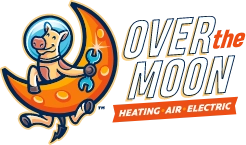Over the Moon Heating & AC Repair Logo