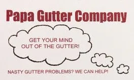 Papa Gutter Company Logo