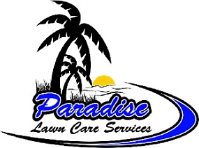 Paradise Lawn Care Services and Tractor Work Logo