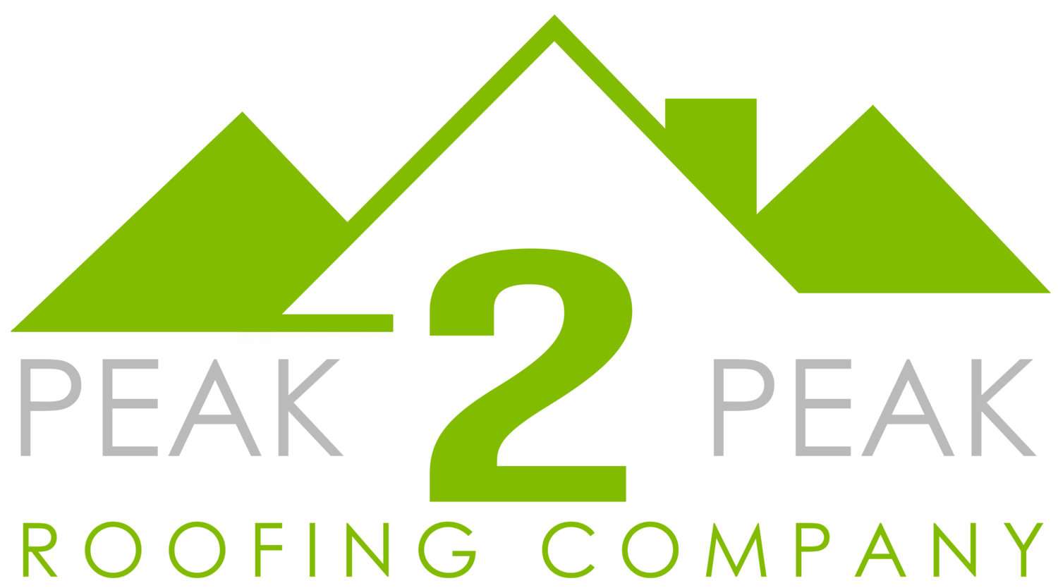Peak 2 Peak Roofing Company Logo