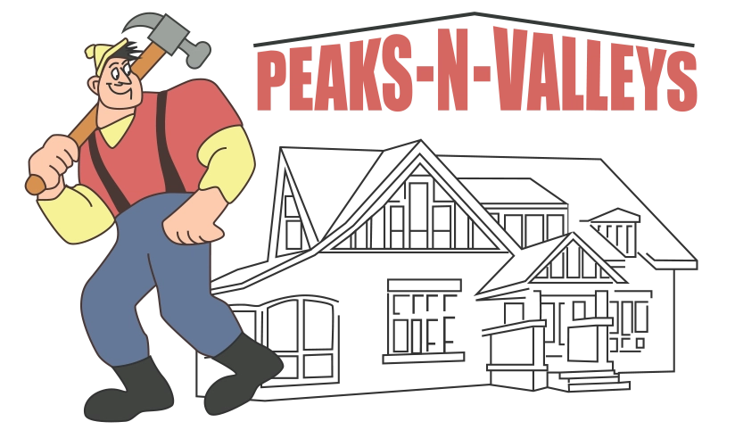 Peaks-N-Valleys Roofing Logo